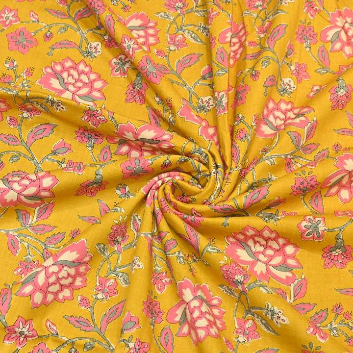 Premium Cotton Printed Fabric – Soft Breathable Designer Cotton Fabric - 000350-R7