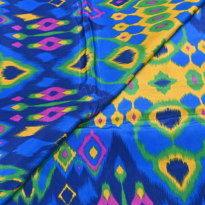 Viscose Crepe Digital Print | Designer Printed Fabric | 001166-18