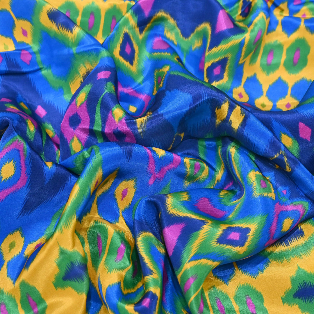 Viscose Crepe Digital Print | Designer Printed Fabric | 001166-18
