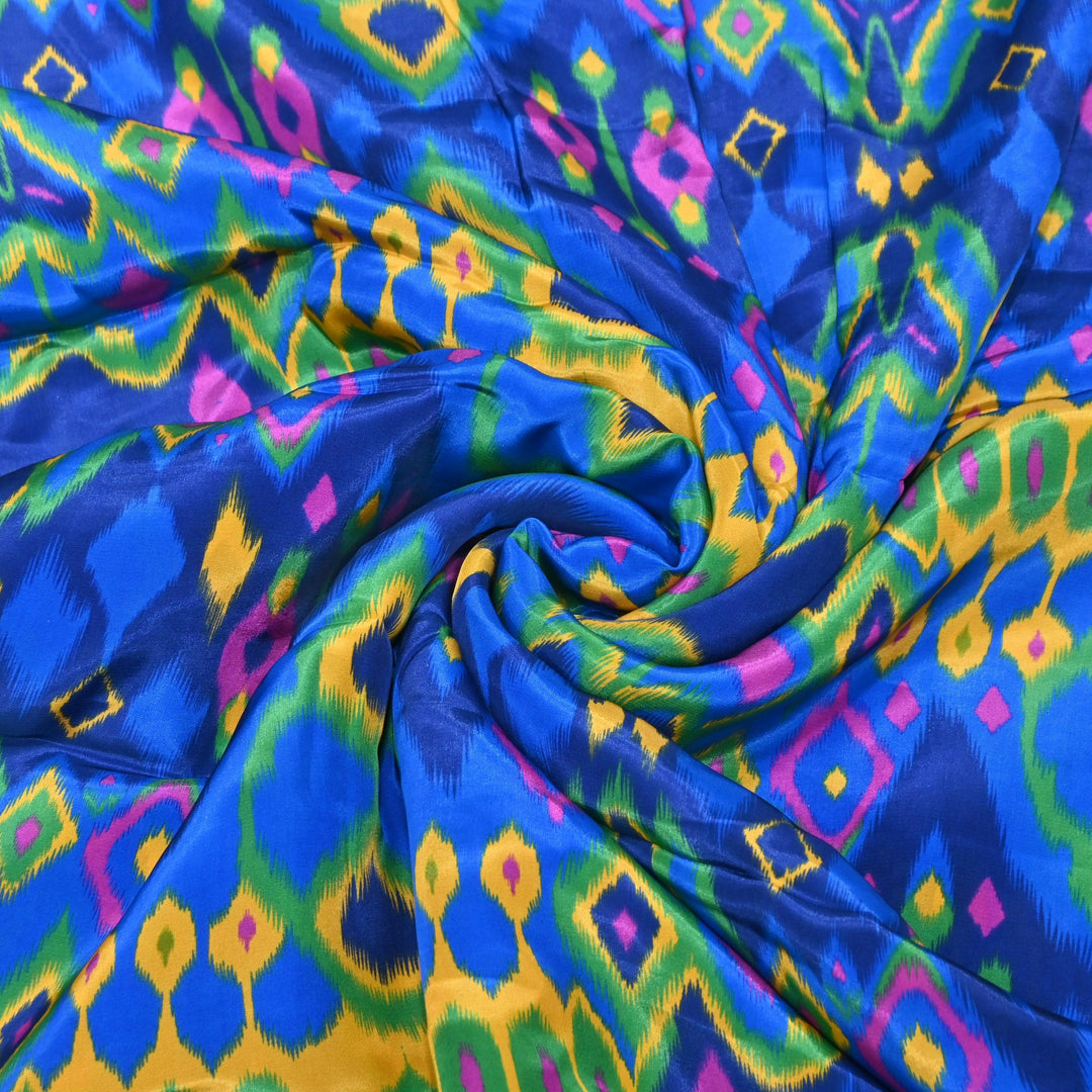 Viscose Crepe Digital Print | Designer Printed Fabric | 001166-18