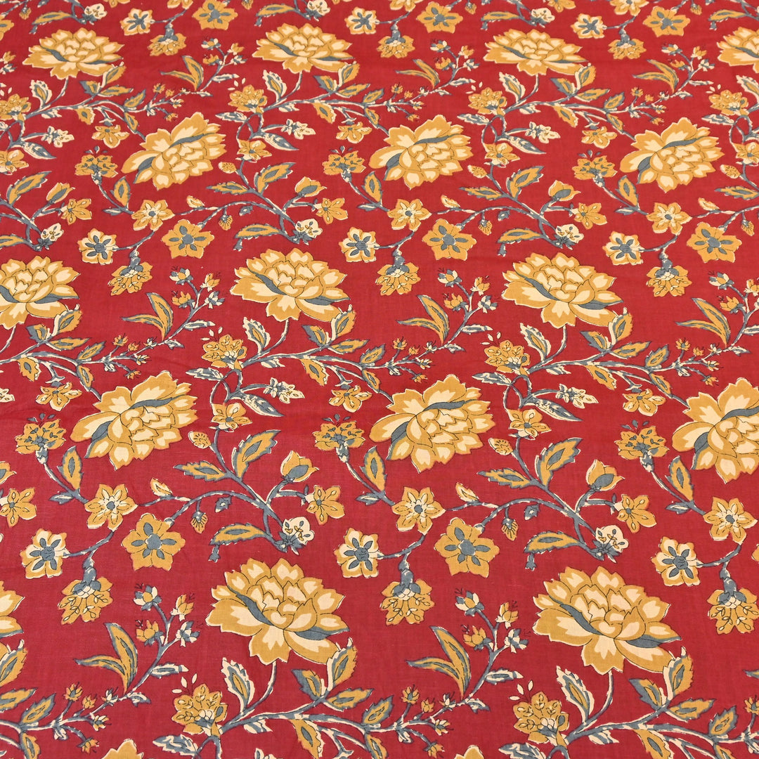Premium Cotton Printed Fabric – Soft Breathable Designer Cotton Fabric - 000350-R11