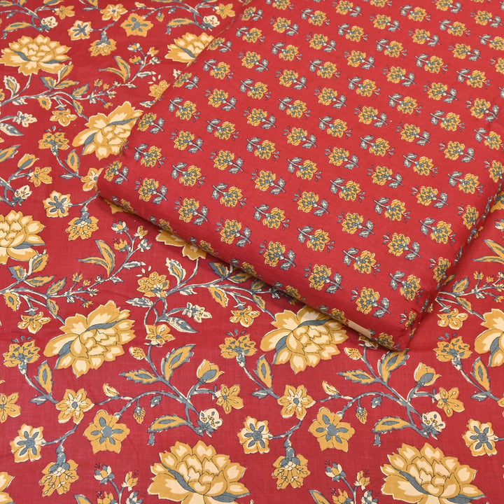 Premium Cotton Printed Fabric – Soft Breathable Designer Cotton Fabric - 000350-R12