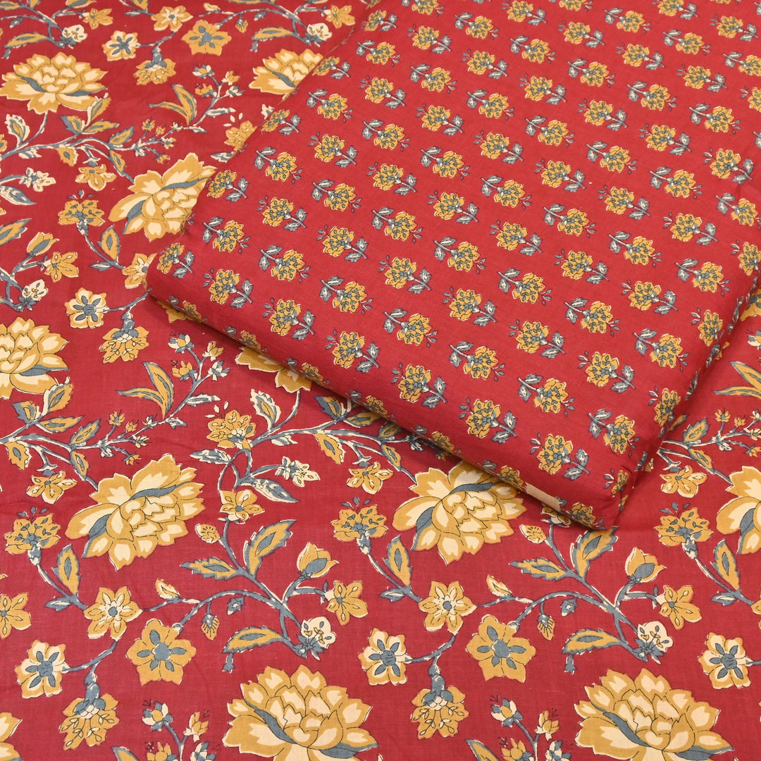 Premium Cotton Printed Fabric – Soft Breathable Designer Cotton Fabric - 000350-R11