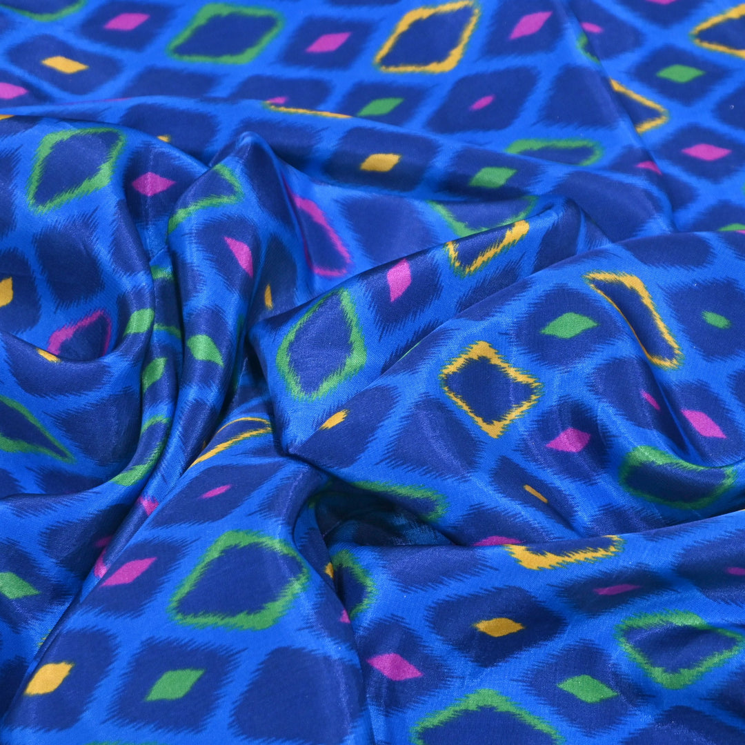 Viscose Crepe Digital Print | Designer Printed Fabric | 001166-19