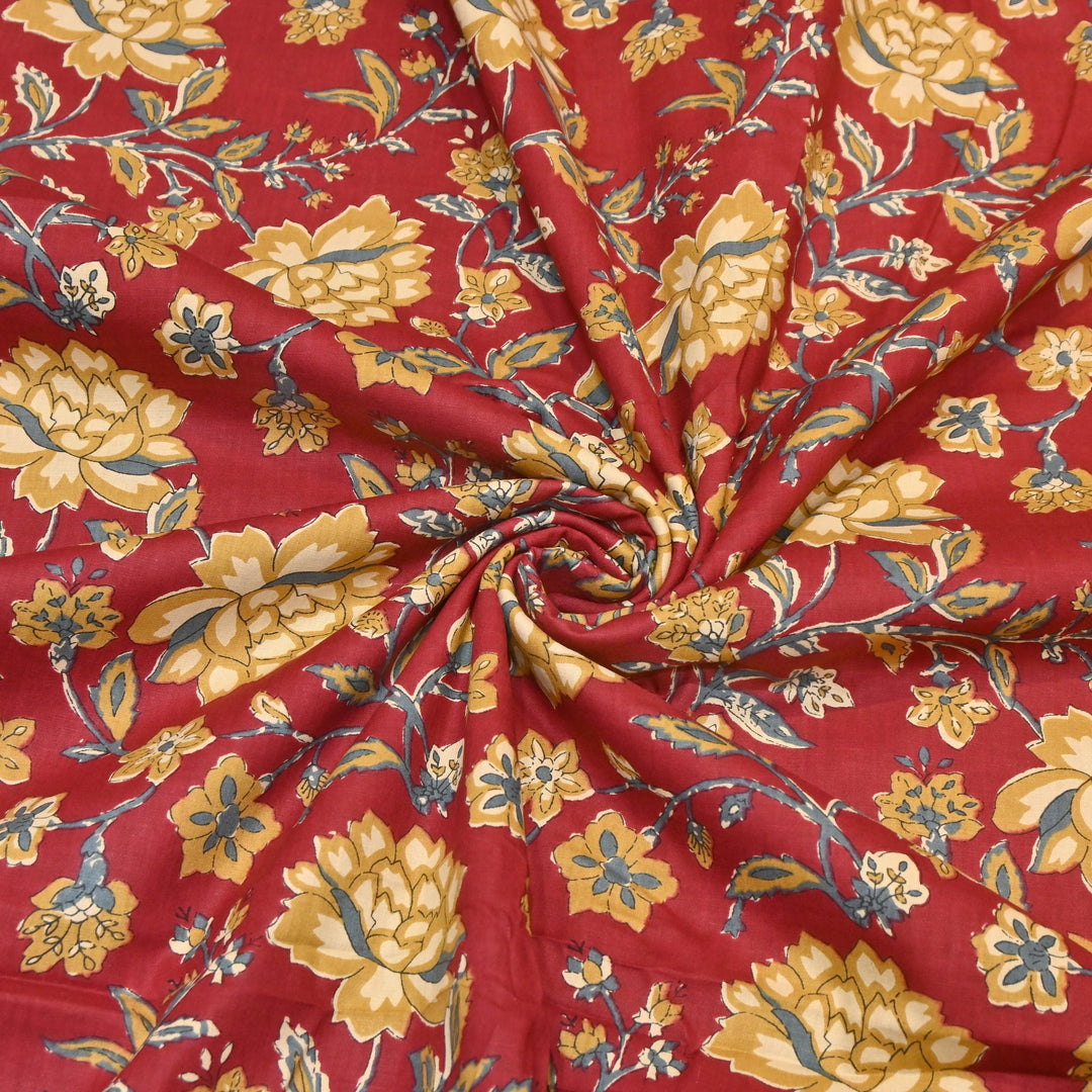 Premium Cotton Printed Fabric – Soft Breathable Designer Cotton Fabric - 000350-R11