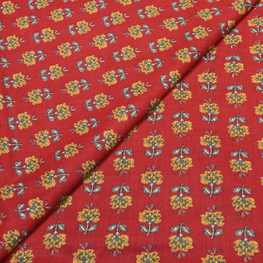 Premium Cotton Printed Fabric – Soft Breathable Designer Cotton Fabric - 000350-R12