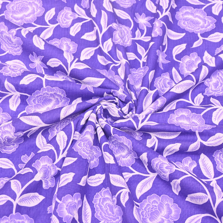 Premium Cotton Printed Fabric | Soft Breathable Designer Cotton Fabric | 000350-20