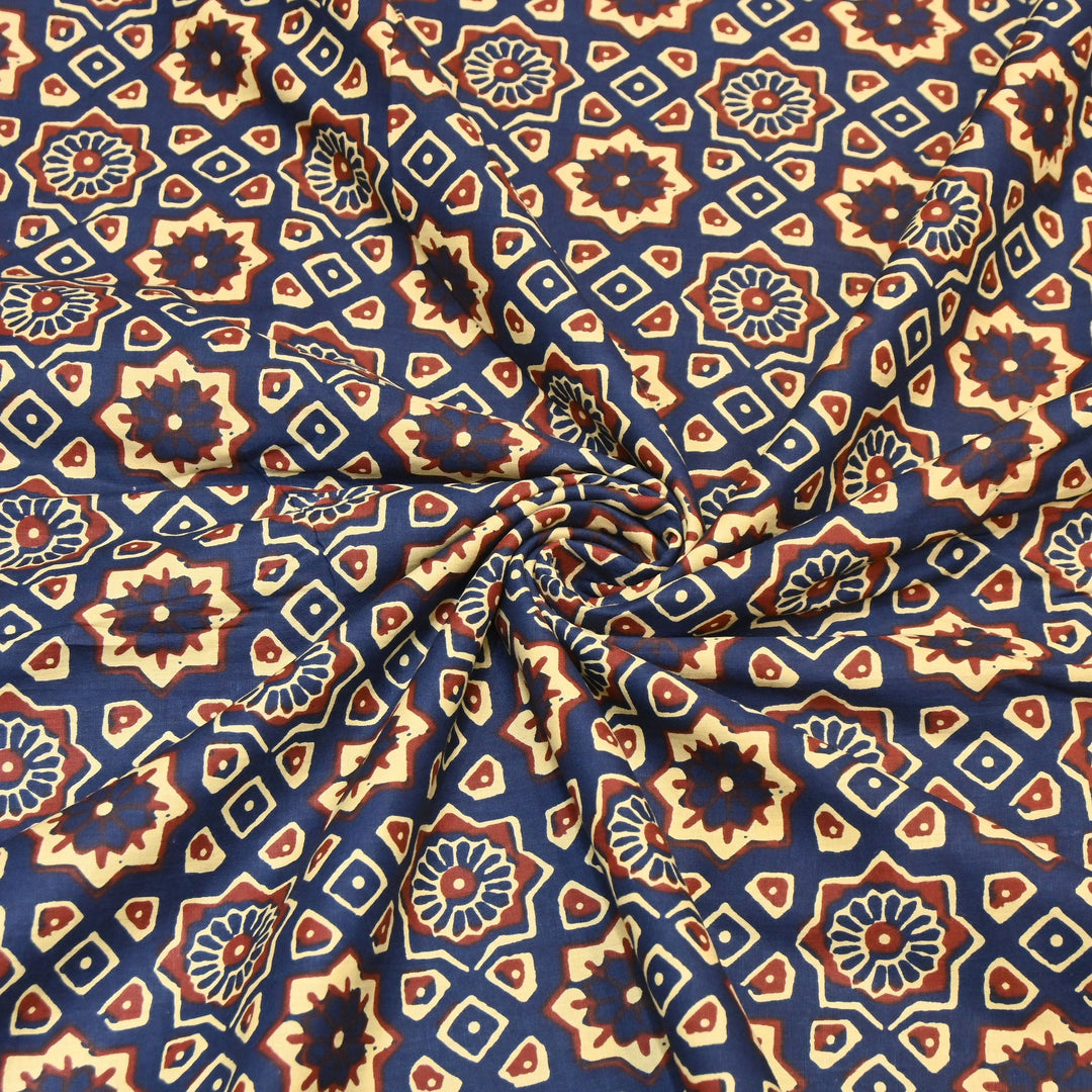 Premium Cotton Printed Fabric – Soft Breathable Designer Cotton Fabric - 000350-R15
