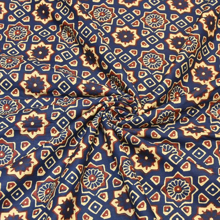 Premium Cotton Printed Fabric – Soft Breathable Designer Cotton Fabric - 000350-R15