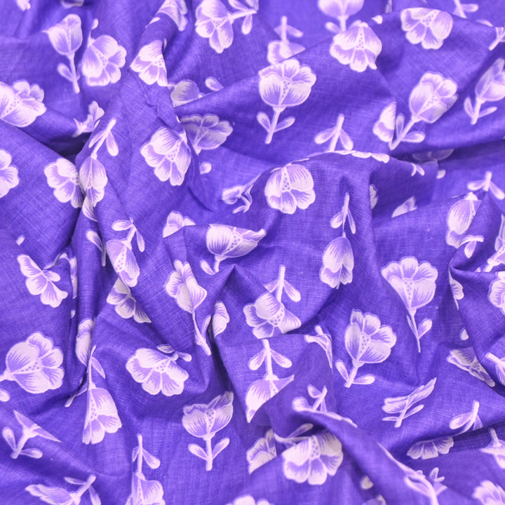 Premium Cotton Printed Fabric | Soft Breathable Designer Cotton Fabric | 000350-21