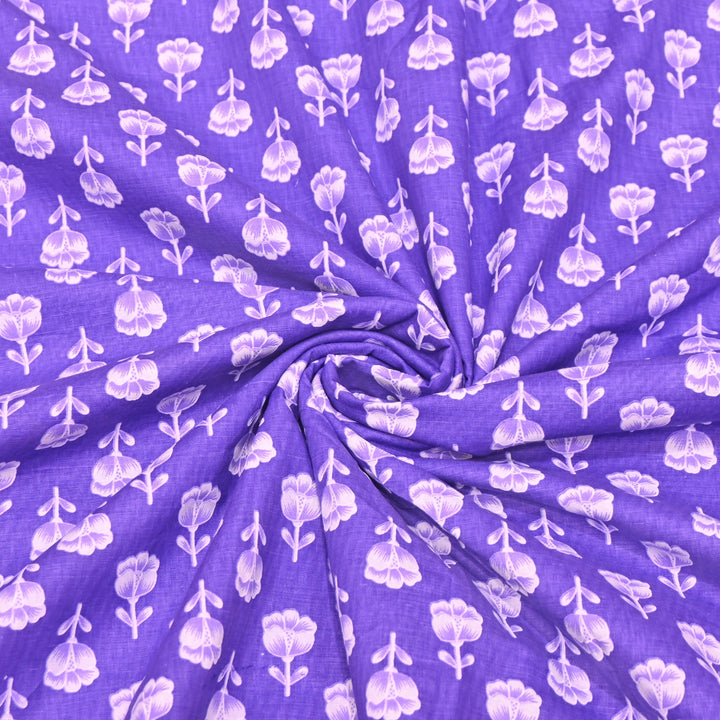 Premium Cotton Printed Fabric | Soft Breathable Designer Cotton Fabric | 000350-21