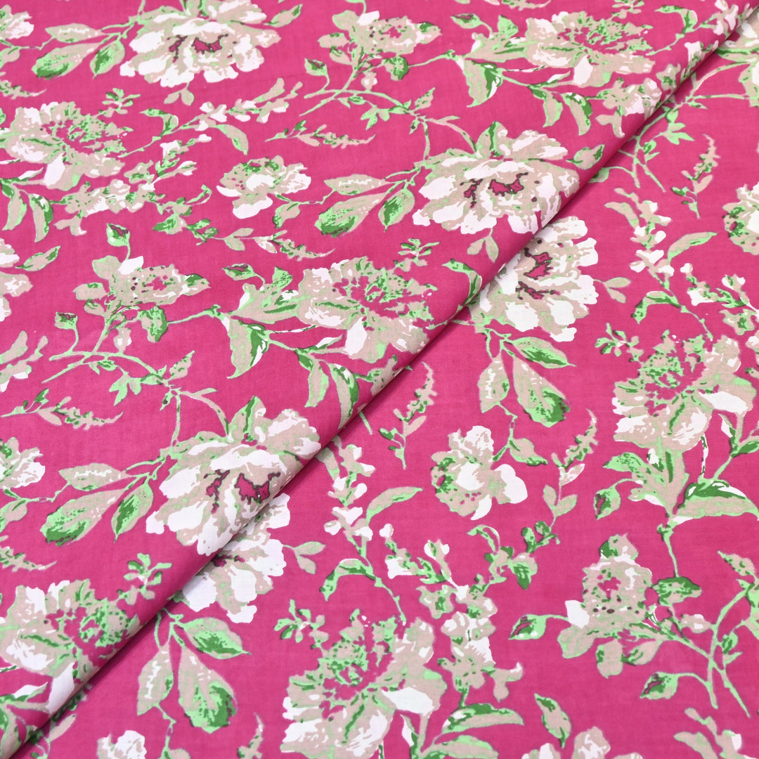 Premium Cotton Printed Fabric – Soft Breathable Designer Cotton Fabric - 000350-R13