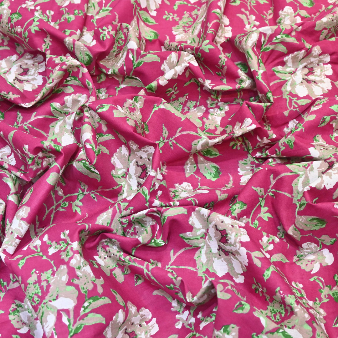 Premium Cotton Printed Fabric – Soft Breathable Designer Cotton Fabric - 000350-R13