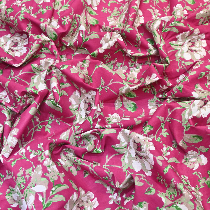 Premium Cotton Printed Fabric – Soft Breathable Designer Cotton Fabric - 000350-R13