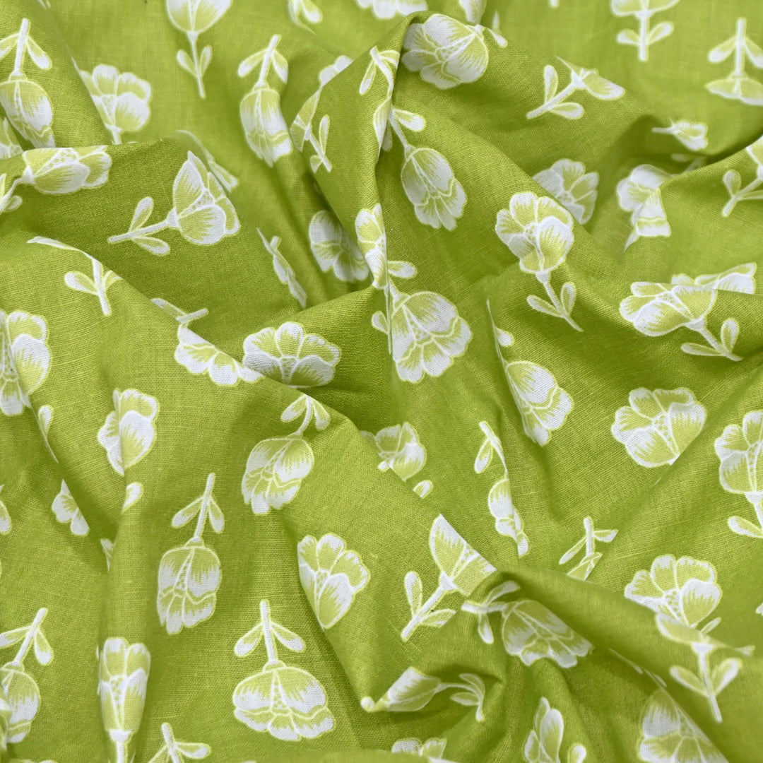 Premium Cotton Printed Fabric | Soft Breathable Designer Cotton Fabric | 000350-23