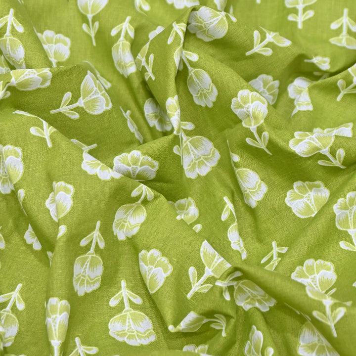 Premium Cotton Printed Fabric | Soft Breathable Designer Cotton Fabric | 000350-23
