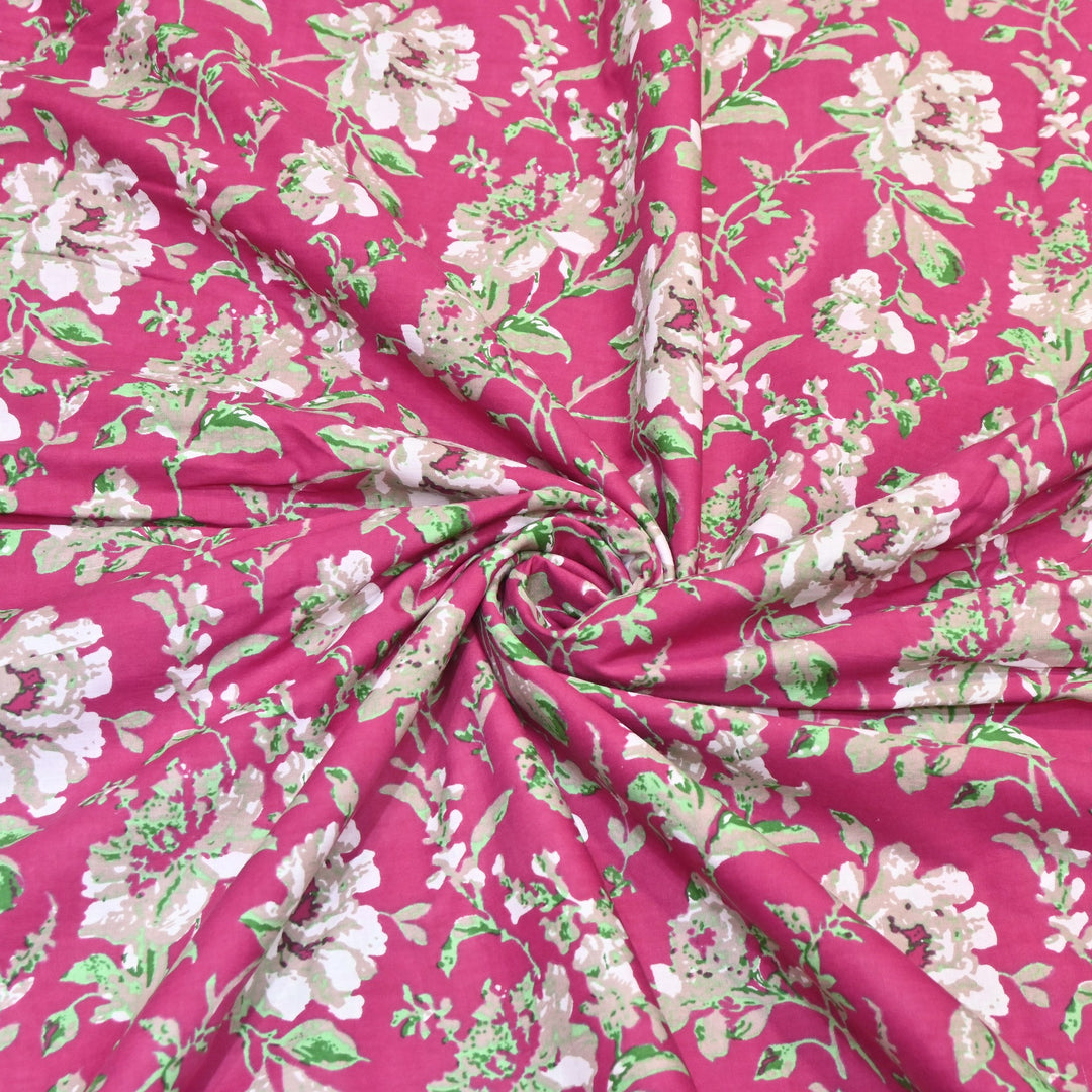 Premium Cotton Printed Fabric – Soft Breathable Designer Cotton Fabric - 000350-R13