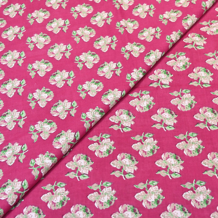 Premium Cotton Printed Fabric – Soft Breathable Designer Cotton Fabric - 000350-R14