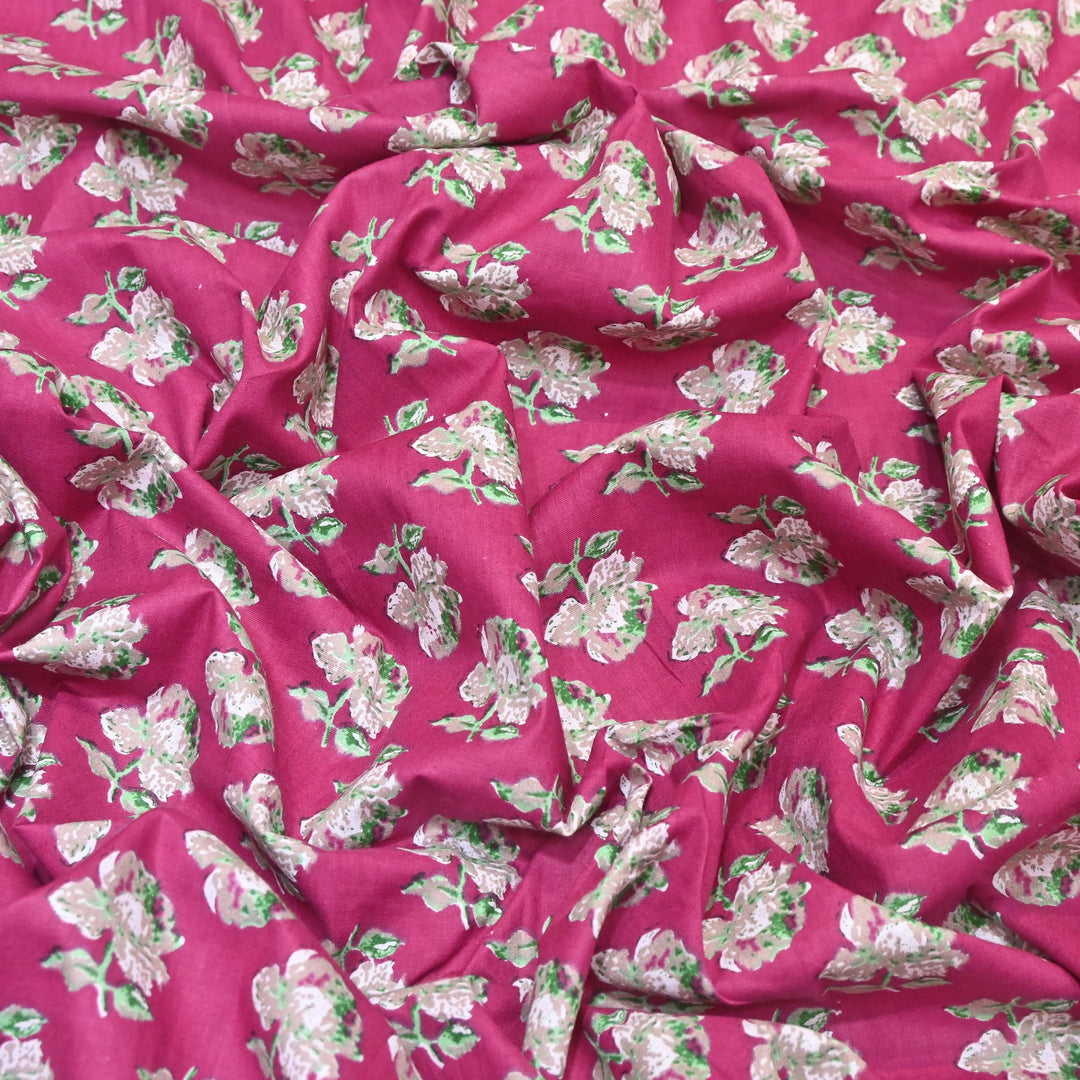 Premium Cotton Printed Fabric – Soft Breathable Designer Cotton Fabric - 000350-R14