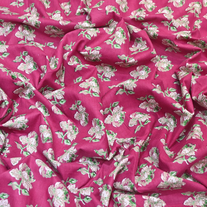 Premium Cotton Printed Fabric – Soft Breathable Designer Cotton Fabric - 000350-R14