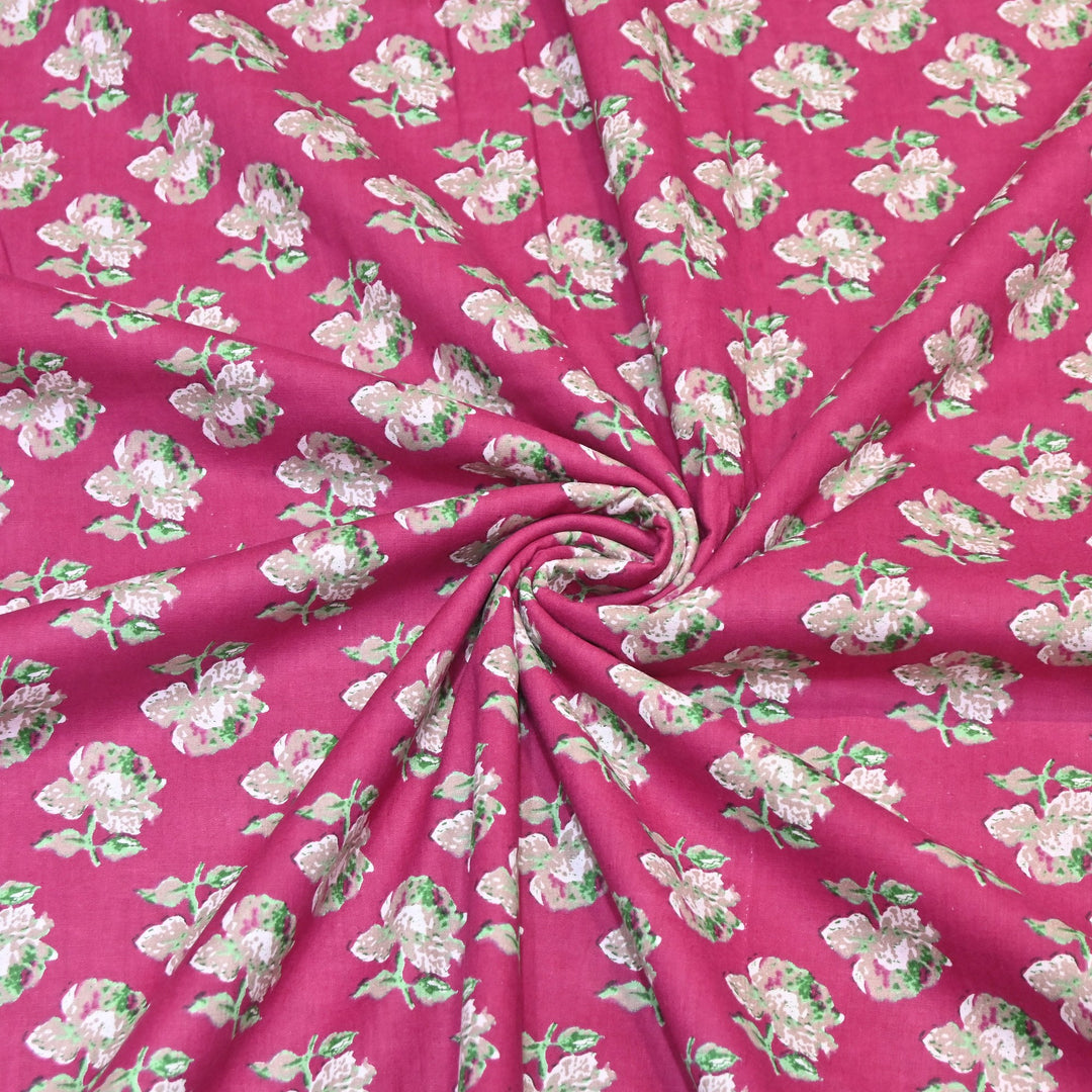Premium Cotton Printed Fabric – Soft Breathable Designer Cotton Fabric - 000350-R14