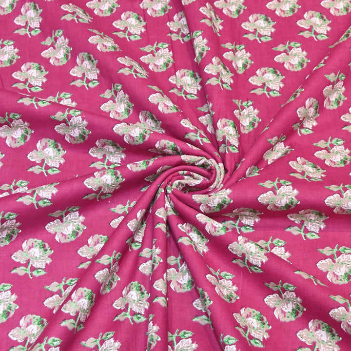 Premium Cotton Printed Fabric – Soft Breathable Designer Cotton Fabric - 000350-R14