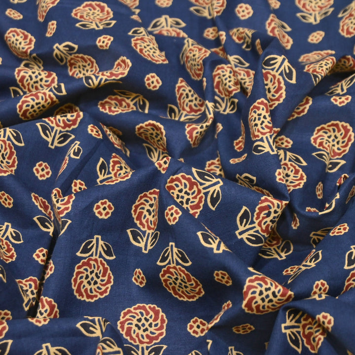 Premium Cotton Printed Fabric | Soft Breathable Designer Cotton Fabric | 000350-30