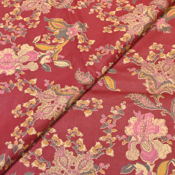 Premium Cotton Printed Fabric – Soft Breathable Designer Cotton Fabric - 000350-R35