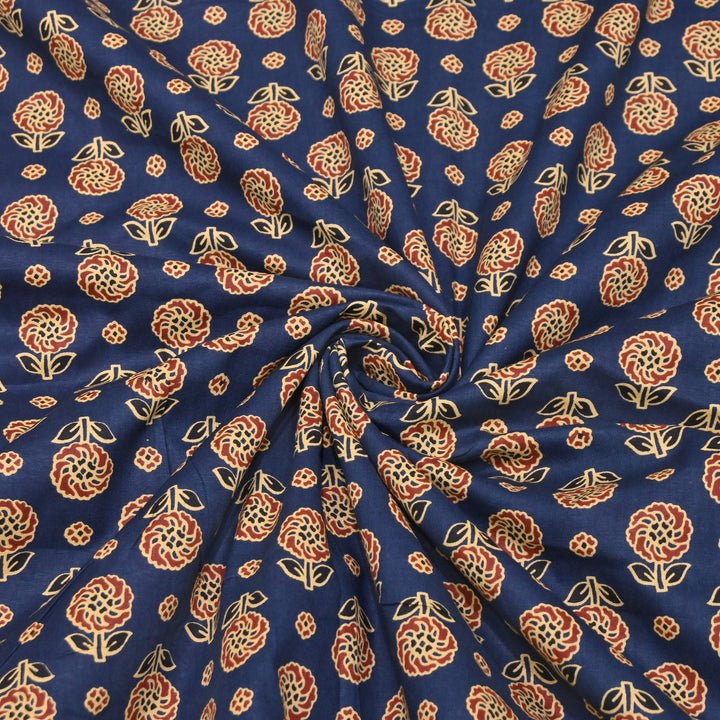 Premium Cotton Printed Fabric | Soft Breathable Designer Cotton Fabric | 000350-30