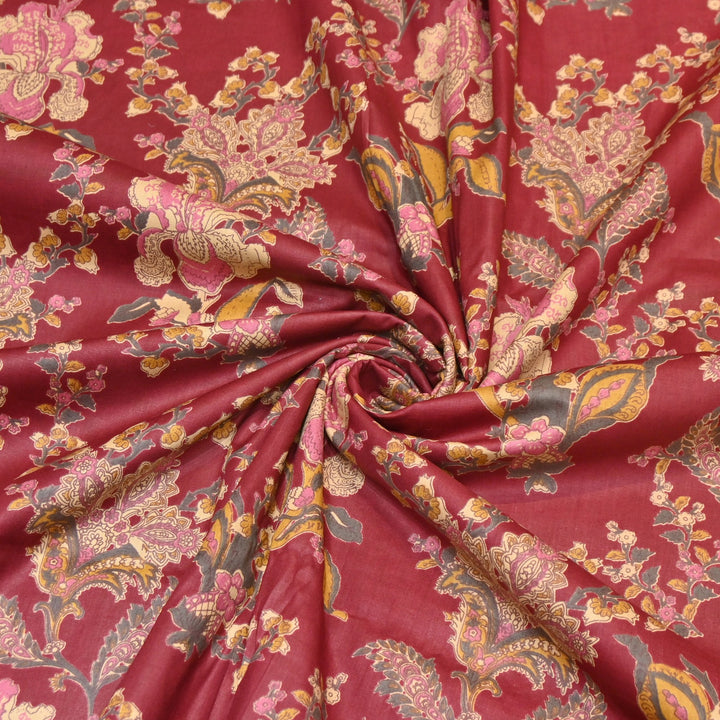 Premium Cotton Printed Fabric – Soft Breathable Designer Cotton Fabric - 000350-R35