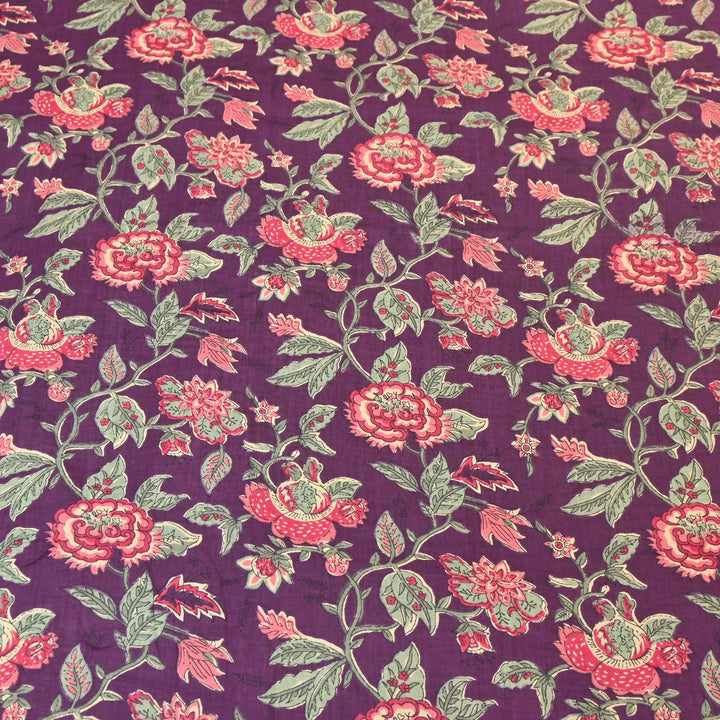 Premium Cotton Printed Fabric – Soft Breathable Designer Cotton Fabric - 000350-R33