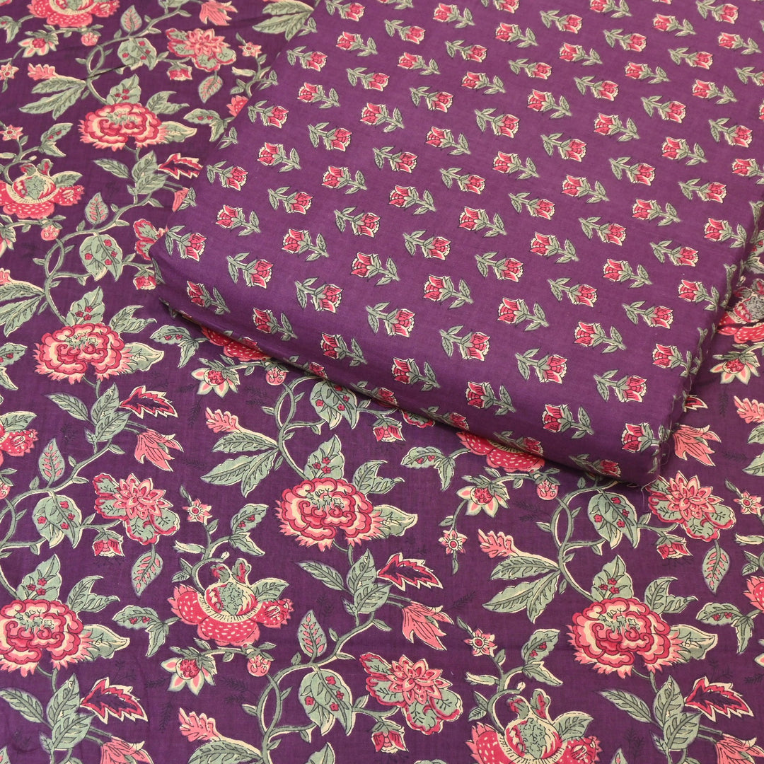 Premium Cotton Printed Fabric – Soft Breathable Designer Cotton Fabric - 000350-R33