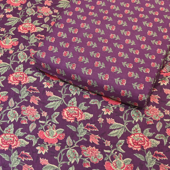 Premium Cotton Printed Fabric – Soft Breathable Designer Cotton Fabric - 000350-R33