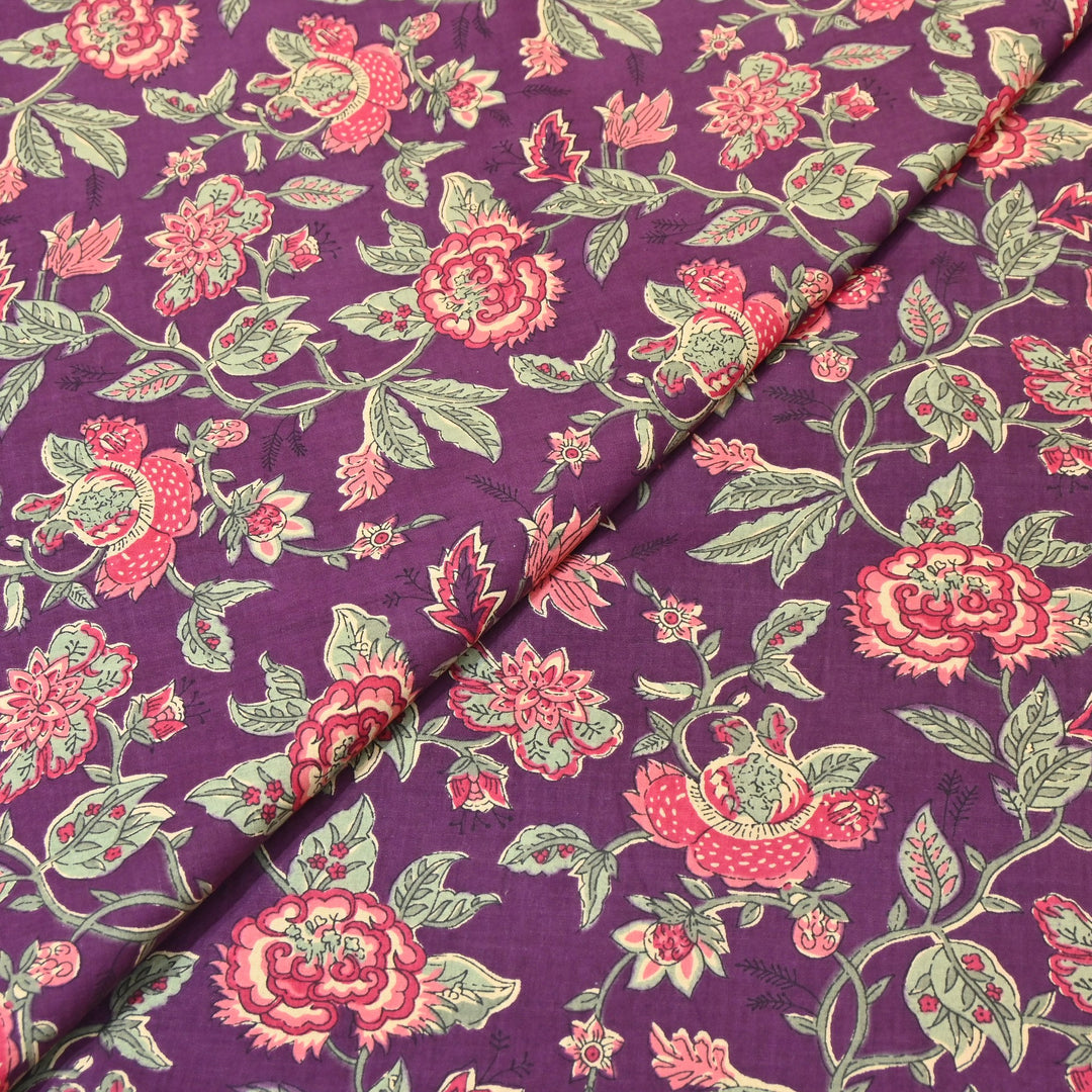Premium Cotton Printed Fabric – Soft Breathable Designer Cotton Fabric - 000350-R33