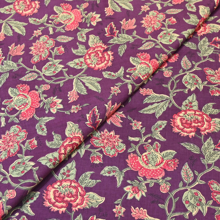 Premium Cotton Printed Fabric – Soft Breathable Designer Cotton Fabric - 000350-R33