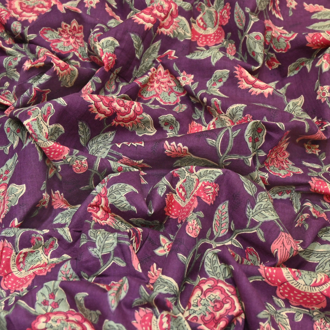 Premium Cotton Printed Fabric – Soft Breathable Designer Cotton Fabric - 000350-R33