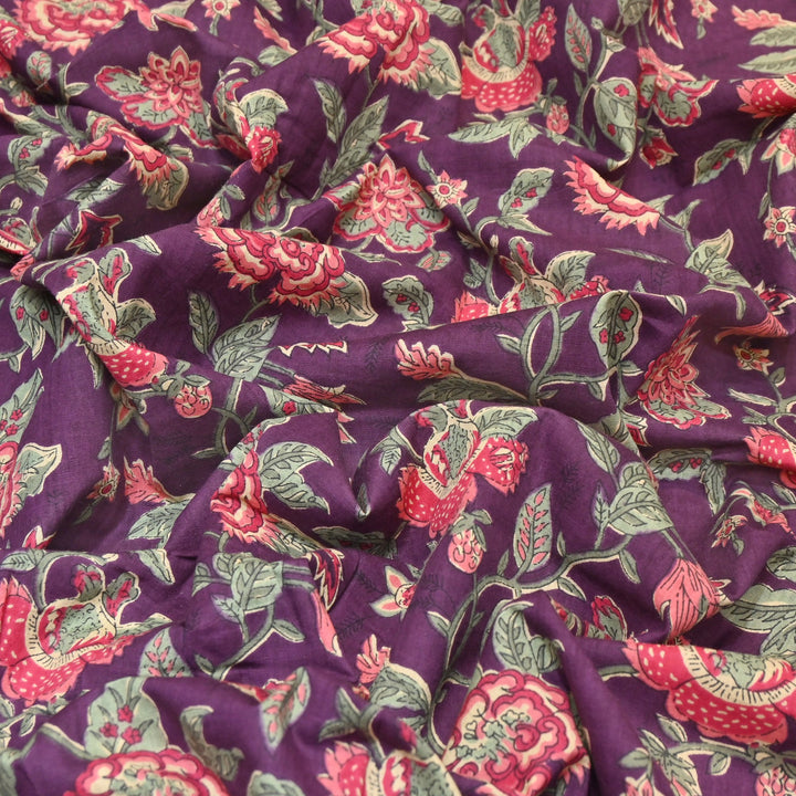 Premium Cotton Printed Fabric – Soft Breathable Designer Cotton Fabric - 000350-R33