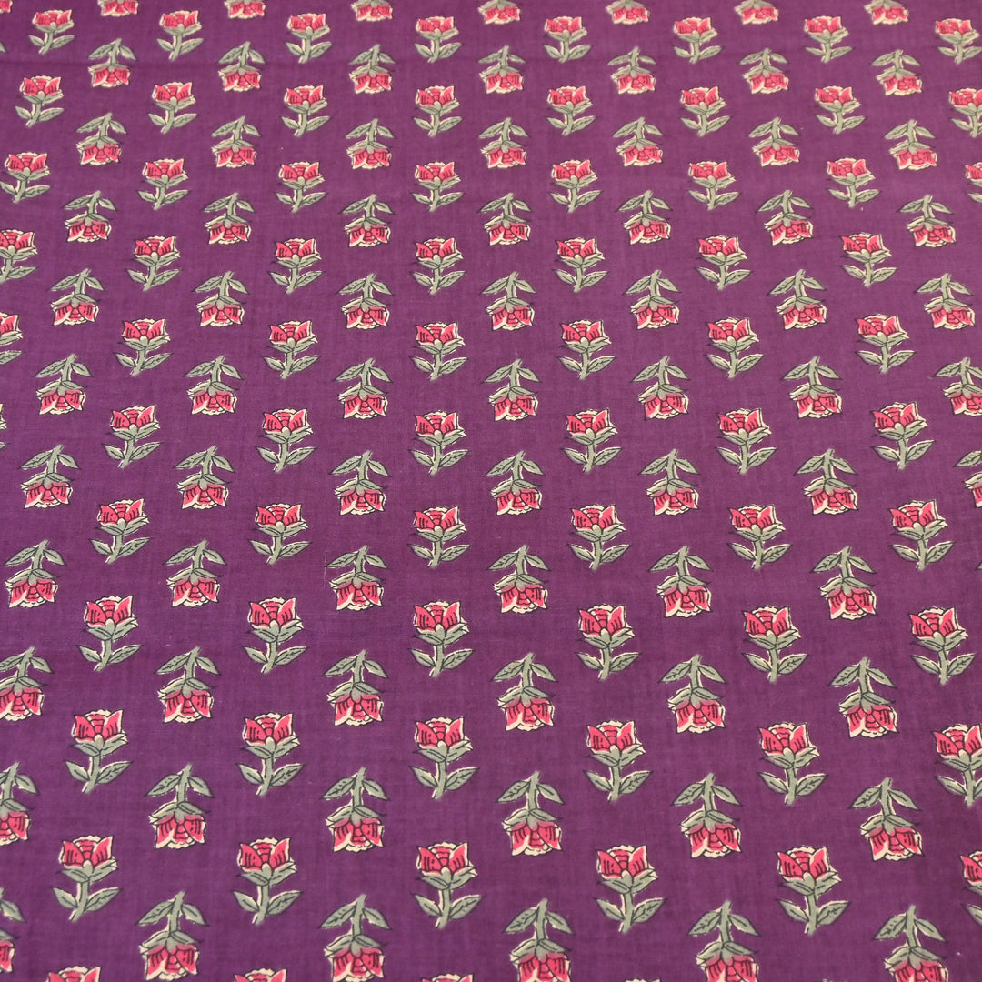 Premium Cotton Printed Fabric – Soft Breathable Designer Cotton Fabric - 000350-R34
