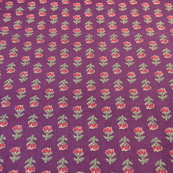 Premium Cotton Printed Fabric – Soft Breathable Designer Cotton Fabric - 000350-R34
