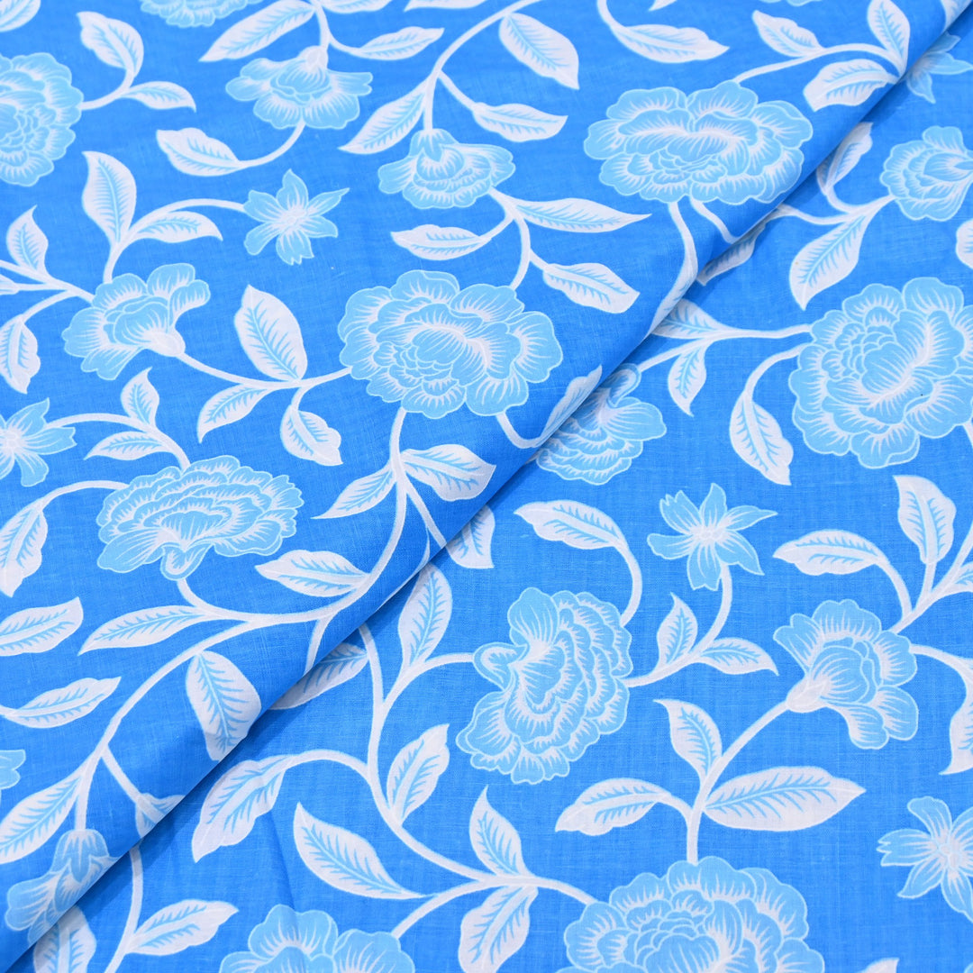 Premium Cotton Printed Fabric | Soft Breathable Designer Cotton Fabric | 000350-24