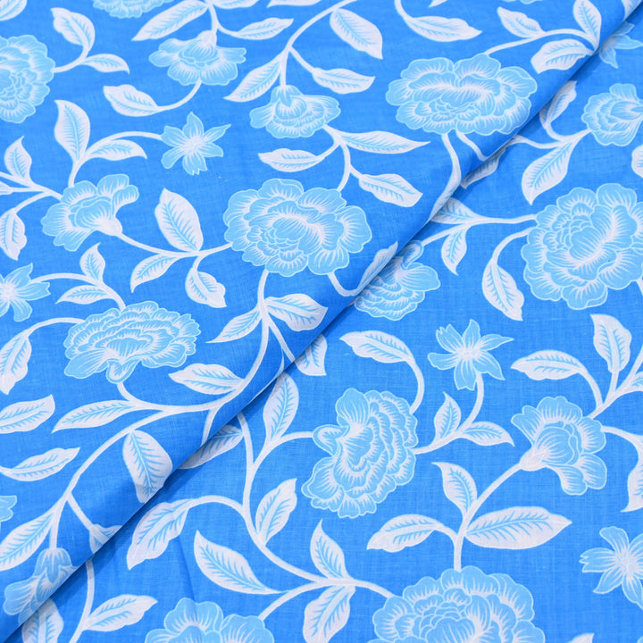 Premium Cotton Printed Fabric | Soft Breathable Designer Cotton Fabric | 000350-24