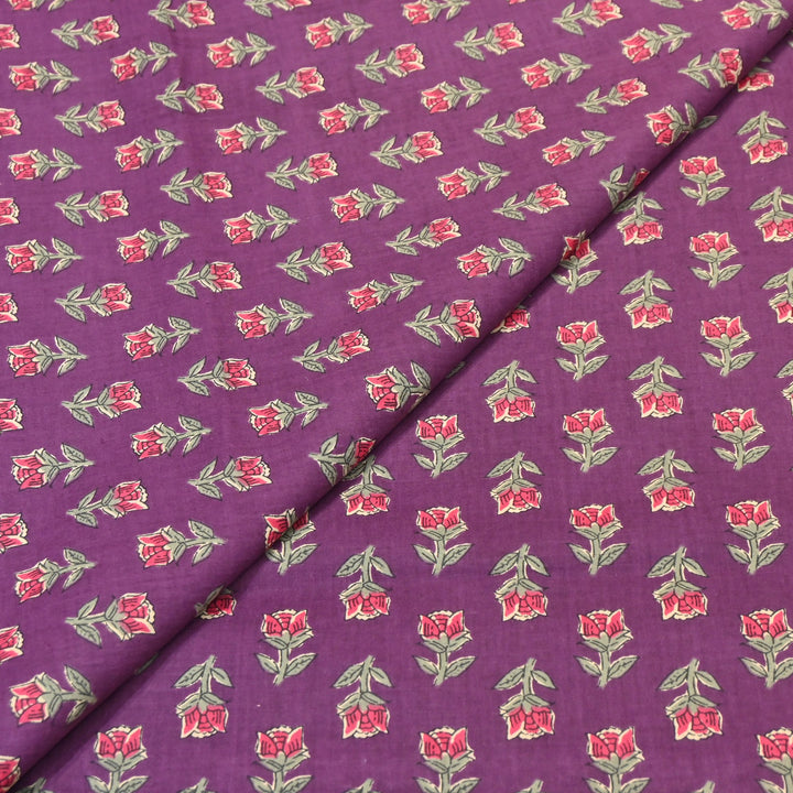 Premium Cotton Printed Fabric – Soft Breathable Designer Cotton Fabric - 000350-R34