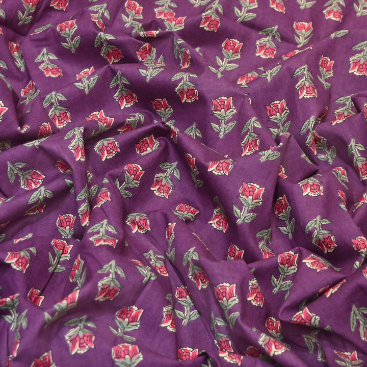 Premium Cotton Printed Fabric – Soft Breathable Designer Cotton Fabric - 000350-R34