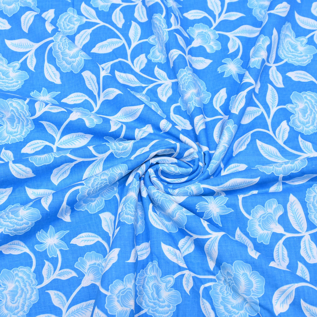 Premium Cotton Printed Fabric | Soft Breathable Designer Cotton Fabric | 000350-24