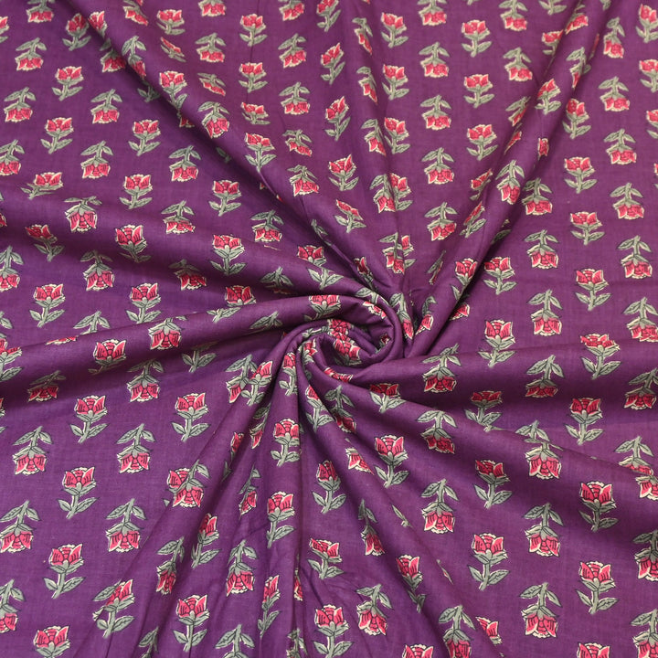 Premium Cotton Printed Fabric – Soft Breathable Designer Cotton Fabric - 000350-R34