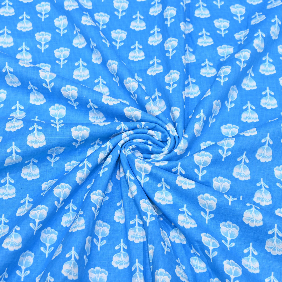 Premium Cotton Printed Fabric | Soft Breathable Designer Cotton Fabric | 000350-25