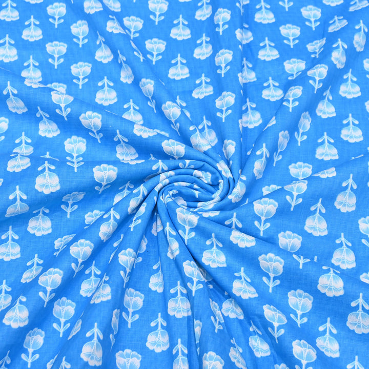 Premium Cotton Printed Fabric | Soft Breathable Designer Cotton Fabric | 000350-25