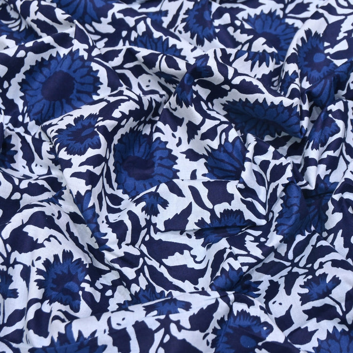 Premium Cotton Printed Fabric | Soft Breathable Designer Cotton Fabric | 000350-28