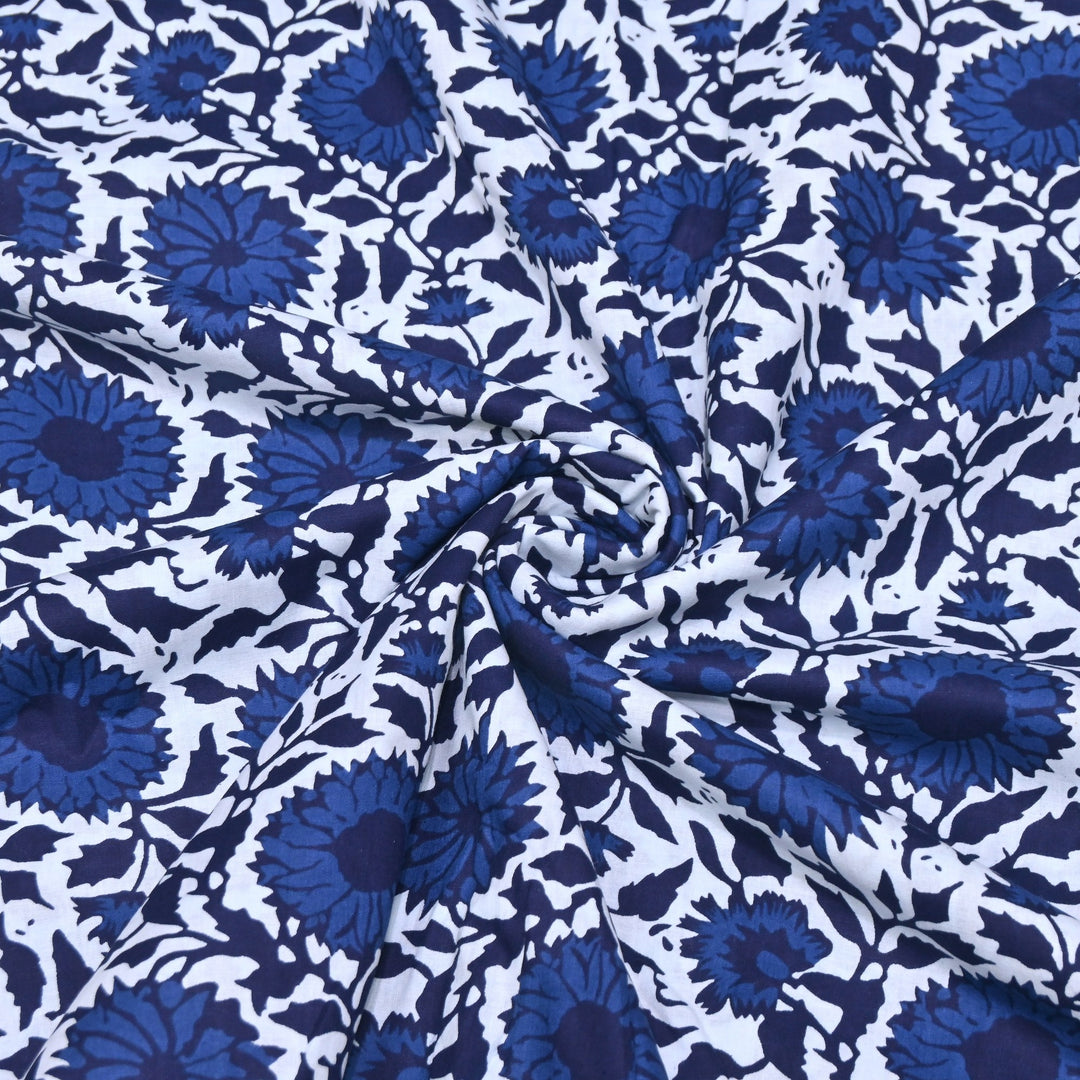 Premium Cotton Printed Fabric | Soft Breathable Designer Cotton Fabric | 000350-28