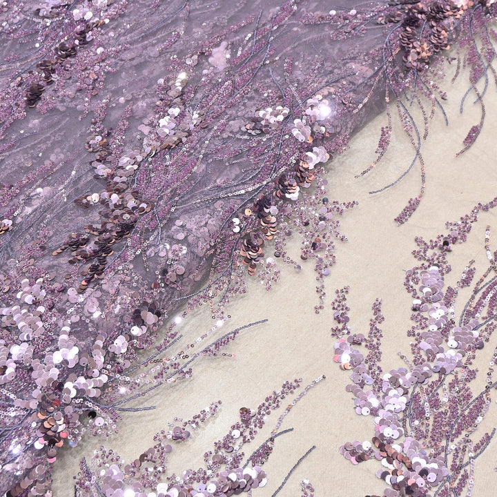 Premium Imported Net Sequins & Bead Embroidery 60" | Heavy Designer Net Fabric | NH2601-02